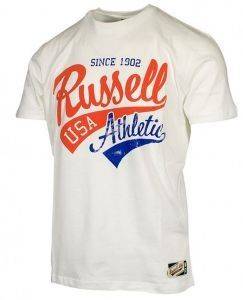 ΜΠΛΟΥΖΑ RUSSELL CREW NECK WITH DUAL ΛΕΥΚΗ (L) ΜΠΛΟΥΖΑ RUSSELL CREW NECK WITH DUAL ΛΕΥΚΗ (L)
