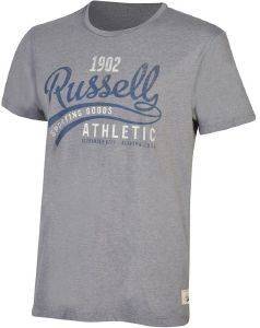 ΜΠΛΟΥΖΑ RUSSELL CREW NECK WITH DISTRESSED LOGO ΓΚΡΙ (S) ΜΠΛΟΥΖΑ RUSSELL CREW NECK WITH DISTRESSED LOGO ΓΚΡΙ (S)