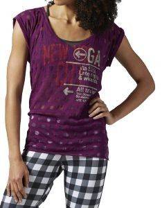 ΜΠΛΟΥΖΑ REEBOK NEW YOGA CITY ΜΩΒ (M) ΜΠΛΟΥΖΑ REEBOK NEW YOGA CITY ΜΩΒ (M)