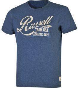 ΜΠΛΟΥΖΑ RUSSELL CREW NECK WITH DISTRESSED LOGO ΜΠΛΕ (L) ΜΠΛΟΥΖΑ RUSSELL CREW NECK WITH DISTRESSED LOGO ΜΠΛΕ (L)