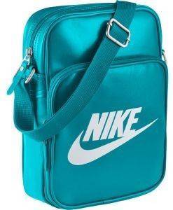 ΤΣΑΝΤΑΚΙ NIKE HERITAGE SI SMALL ITEMS II ΤΙΡΚΟΥΑΖ ΤΣΑΝΤΑΚΙ NIKE HERITAGE SI SMALL ITEMS II ΤΙΡΚΟΥΑΖ