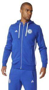 ΖΑΚΕΤΑ ADIDAS PERFORMANCE CHELSEA FC 3S HOOD ZIP ΜΠΛΕ (S) ΖΑΚΕΤΑ ADIDAS PERFORMANCE CHELSEA FC 3S HOOD ZIP ΜΠΛΕ (S)