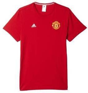  ADIDAS PERFORMANCE MANCHESTER UNITED FC 3-STRIPES TEE  (L)