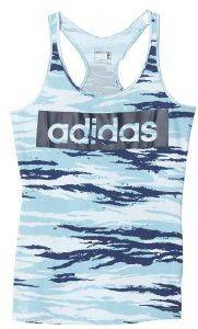  ADIDAS PERFORMANCE ESSENTIALS LINEAR ALLOVER TANK TOP / (L)