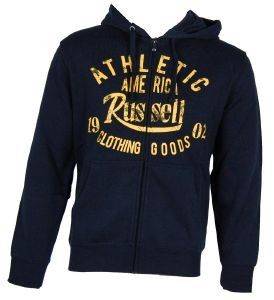 ������ RUSSELL ZIP THROUGH HOODY DISTRESSED ���� ������ (XL)