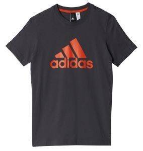 ΜΠΛΟΥΖΑ ADIDAS PERFORMANCE YB LOGO TEE ΜΑΥΡΗ/ΠΟΡΤΟΚΑΛΙ (110 CM)