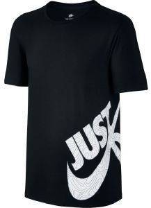 ΜΠΛΟΥΖΑ NIKE SPORTSWEAR SWOOSH JUST DO IT PRINT ΜΑΥΡΗ (S)