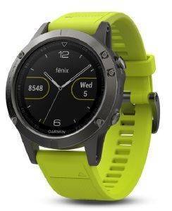  GARMIN FENIX 5 SLATE GREY WITH AMP YELLOW BAND