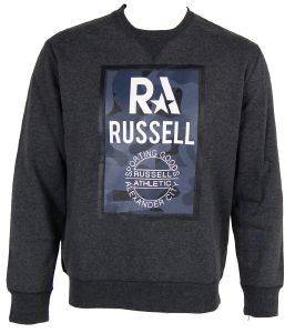  RUSSELL CREW NECK BLOCK PRINT  (L)