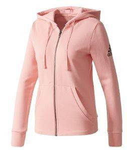 ΖΑΚΕΤΑ ADIDAS PERFORMANCE ESSENTIALS SOLID FZ HOODIE ΡΟΖ (M) ΖΑΚΕΤΑ ADIDAS PERFORMANCE ESSENTIALS SOLID FZ HOODIE ΡΟΖ (M)