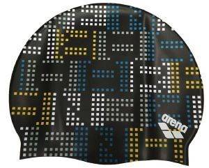 ΣΚΟΥΦΑΚΙ ARENA PRINT JR POOL CAP BLACK SQUARES ΣΚΟΥΦΑΚΙ ARENA PRINT JR POOL CAP BLACK SQUARES