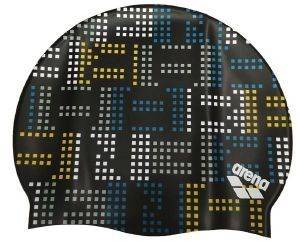  ARENA PRINT JR POOL CAP BLACK SQUARES