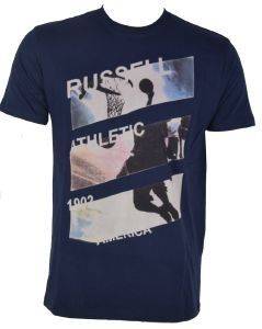������� RUSSELL CREW TEE PHOTO AMERICA ���� ������ (L)