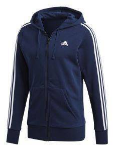 ΖΑΚΕΤΑ ADIDAS PERFORMANCE ESSENTIALS 3-STRIPES FZ HOODIE ΜΠΛΕ ΣΚΟΥΡΟ (S) ΖΑΚΕΤΑ ADIDAS PERFORMANCE ESSENTIALS 3-STRIPES FZ HOODIE ΜΠΛΕ ΣΚΟΥΡΟ (S)