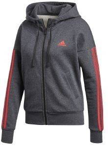 ΖΑΚΕΤΑ ADIDAS PERFORMANCE ESSENTIALS 3-STRIPES HOODIE ΓΚΡΙ ΣΚΟΥΡΟ (M) ΖΑΚΕΤΑ ADIDAS PERFORMANCE ESSENTIALS 3-STRIPES HOODIE ΓΚΡΙ ΣΚΟΥΡΟ (M)