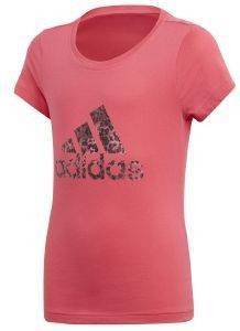 ΜΠΛΟΥΖΑ ADIDAS PERFORMANCE ESSENTIALS LOGO TEE ΡΟΖ (164 CM) ΜΠΛΟΥΖΑ ADIDAS PERFORMANCE ESSENTIALS LOGO TEE ΡΟΖ (164 CM)