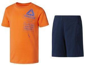 ΣΕΤ REEBOK BOY\'S TEE AND SHORTS SET ΠΟΡΤΟΚΑΛΙ/ΜΠΛΕ ΣΚΟΥΡΟ (116 CM) ΣΕΤ REEBOK BOY\'S TEE AND SHORTS SET ΠΟΡΤΟΚΑΛΙ/ΜΠΛΕ ΣΚΟΥΡΟ (116 CM)