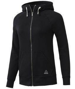 ΖΑΚΕΤΑ REEBOK ESSENTIALS FLEECE FULL ZIP HOODIE ΜΑΥΡΗ (XS) ΖΑΚΕΤΑ REEBOK ESSENTIALS FLEECE FULL ZIP HOODIE ΜΑΥΡΗ (XS)