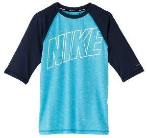 ΜΑΓΙΟ NIKE LOGO HALF SLEEVE HYDROGUARD ΜΠΛΕ ΣΚΟΥΡΟ/ΓΑΛΑΖΙΟ (L) ΜΑΓΙΟ NIKE LOGO HALF SLEEVE HYDROGUARD ΜΠΛΕ ΣΚΟΥΡΟ/ΓΑΛΑΖΙΟ (L)