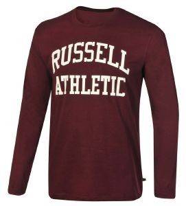  RUSSELL ATHLETIC LS CREWNECK LOGO PRINT  (XL)