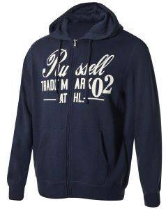 ΖΑΚΕΤΑ RUSSELL ATHLETIC ZIP THROUGH HOODY GRAPHIC ΜΠΛΕ ΣΚΟΥΡΟ (XXL)