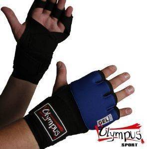 OLYMPUS SPORT ΠΡΟΣΤΑΤΕΥΤΙΚΑ ΓΑΝΤΙΑ OLYMPUS HAND WRAPS GLOVE QUICK WRAP ΜΑΥΡΑ/ΜΠΛΕ