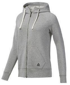 ΖΑΚΕΤΑ REEBOK ESSENTIALS FLEECE FULL ZIP HOODIE ΓΚΡΙ (S) ΖΑΚΕΤΑ REEBOK ESSENTIALS FLEECE FULL ZIP HOODIE ΓΚΡΙ (S)