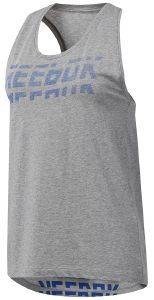 REEBOK ΦΑΝΕΛΑΚΙ REEBOK WORKOUT READY MEET YOU THERE GRAPHIC TANK TOP ΓΚΡΙ