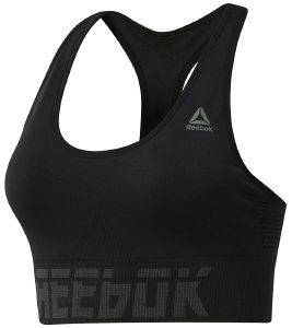 REEBOK WORKOUT READY MEET YOU THERE SEAMLESS PADDED BRA  (L)