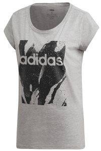  ADIDAS PERFORMANCE ESSENTIALS ALLOVER PRINT TEE  (S)