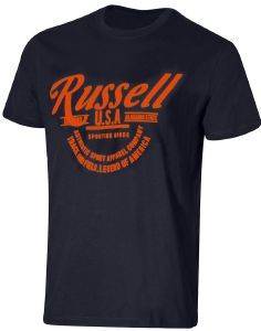  RUSSELL ATHLETIC TRACK & FIELD S/S CREWNECK TEE   (L)