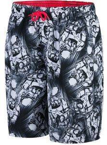 SPEEDO ΜΑΓΙΟ SPEEDO STAR STORM TROOPER PRINTED LEISURE 17&quot; SWIM SHORT ΜΑΥΡΟ/ΛΕΥΚΟ