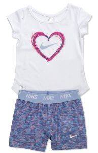  / NIKE SS TOP & SPACE-DYE SHORT SET /