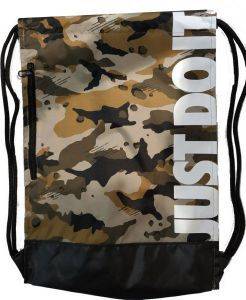 ΣΑΚΙΔΙΟ NIKE BRASILIA ALL OVER PRINT GYMSACK ΧΑΚΙ/ΜΑΥΡΟ ΣΑΚΙΔΙΟ NIKE BRASILIA ALL OVER PRINT GYMSACK ΧΑΚΙ/ΜΑΥΡΟ