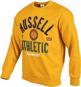  RUSSELL ATHLETIC BADGED CREWNECK SWEATSHIRT  (L)