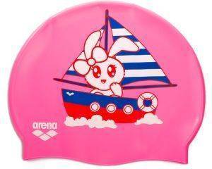 ΣΚΟΥΦΑΚΙ ARENA PRINT JR POOL CAP BOAT RABBIT ΡΟΖ ΣΚΟΥΦΑΚΙ ARENA PRINT JR POOL CAP BOAT RABBIT ΡΟΖ
