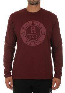  RUSSELL ATHLETIC TONAL L/S CREWNECK TEE  (S)