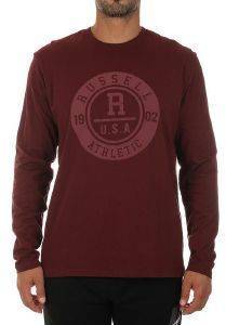  RUSSELL ATHLETIC TONAL L/S CREWNECK TEE  (M)