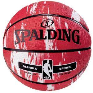  SPALDING NBA MARBLE SERIES RED WITH WHITE (7)