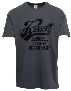 ΜΠΛΟΥΖΑ RUSSELL ATHLETIC SCRIPT S/S CREWNECK TEE ΓΚΡΙ ΣΚΟΥΡΟ (L) ΜΠΛΟΥΖΑ RUSSELL ATHLETIC SCRIPT S/S CREWNECK TEE ΓΚΡΙ ΣΚΟΥΡΟ (L)