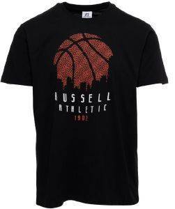  RUSSELL ATHLETIC BASKET BALL SKYLINE S/S CREWNECK TEE  (S)