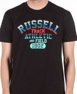 ΜΠΛΟΥΖΑ RUSSELL ATHLETIC TRACK S/S CREWNECK TEE ΜΑΥΡΗ (L) ΜΠΛΟΥΖΑ RUSSELL ATHLETIC TRACK S/S CREWNECK TEE ΜΑΥΡΗ (L)