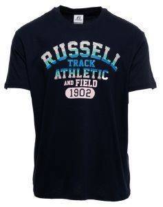  RUSSELL ATHLETIC TRACK S/S CREWNECK TEE   (M)