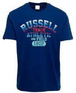  RUSSELL ATHLETIC TRACK S/S CREWNECK TEE  (M)