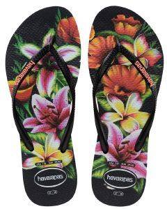 ΣΑΓΙΟΝΑΡΑ HAVAIANAS SLIM FLORAL ΜΑΥΡΗ (37-38) ΣΑΓΙΟΝΑΡΑ HAVAIANAS SLIM FLORAL ΜΑΥΡΗ (37-38)