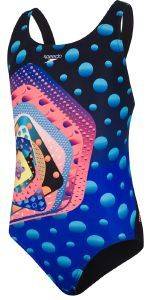  SPEEDO JUNIOR DAZZLEDAZE LEADERBACK SWIMSUIT / (15-16 )