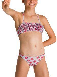  ARENA TROPICAL SUMMER BANDEAU ROUCHE BIKINI /