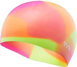  TYR TIE DYE SILICONE YOUTH SWIM CAP /