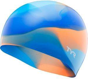 ΣΚΟΥΦΑΚΙ TYR TIE DYE SILICONE YOUTH SWIM CAP ΜΠΛΕ/ΠΟΡΤΟΚΑΛΙ ΣΚΟΥΦΑΚΙ TYR TIE DYE SILICONE YOUTH SWIM CAP ΜΠΛΕ/ΠΟΡΤΟΚΑΛΙ