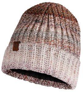  BUFF KNITTED & FLEECE BAND HAT OLYA GREY 